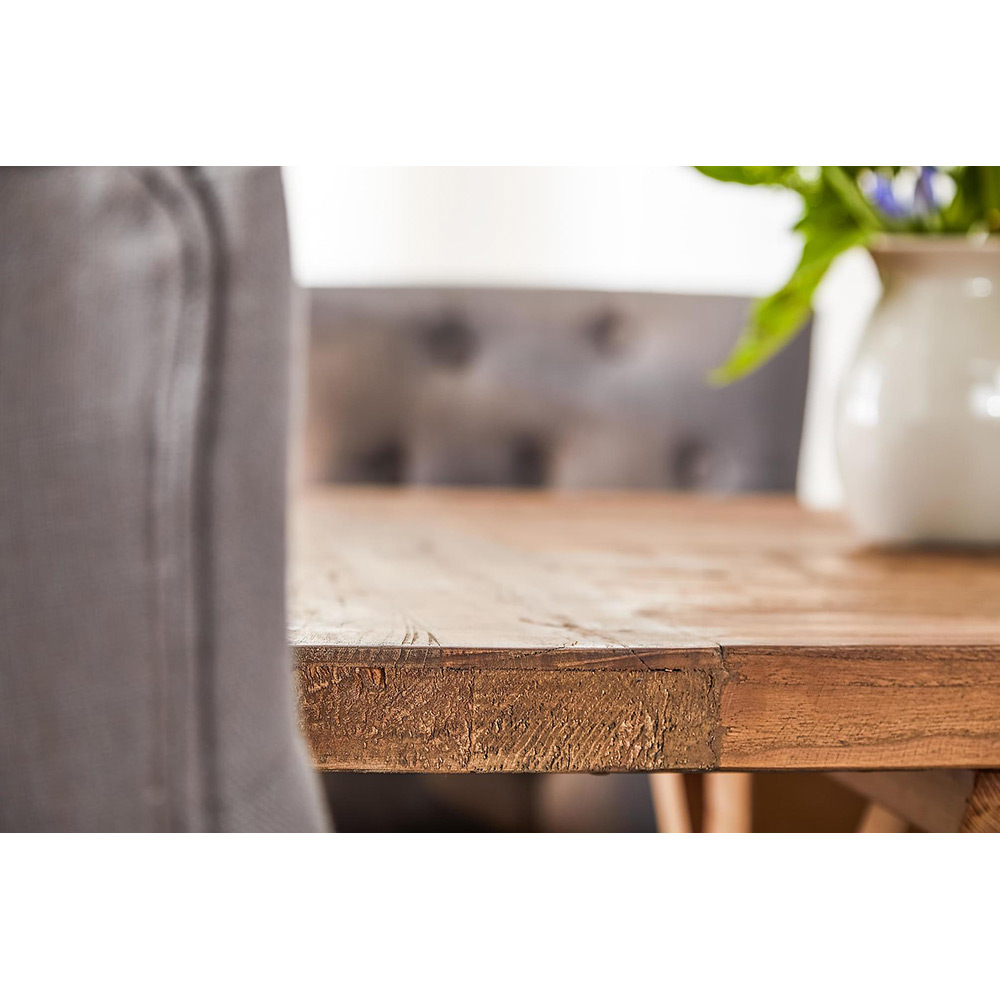 Matgrupp In Living Lyon 200x100 cm Natur/Grå med 6 st Viktoria Stolar