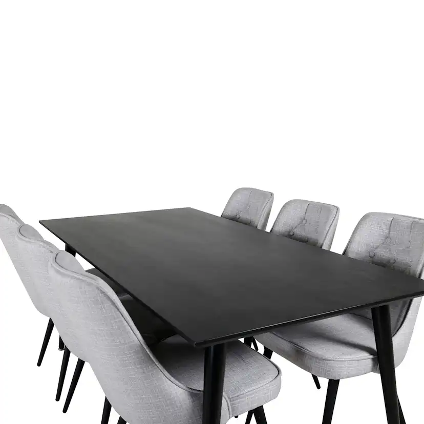 Matgrupp Venture Home Dipp med 6 Velvet Deluxe stolar
