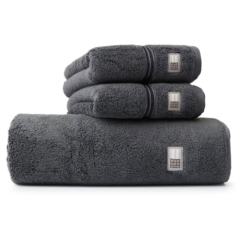 Handduk Lexington Hotel Grå-Mörkgrå