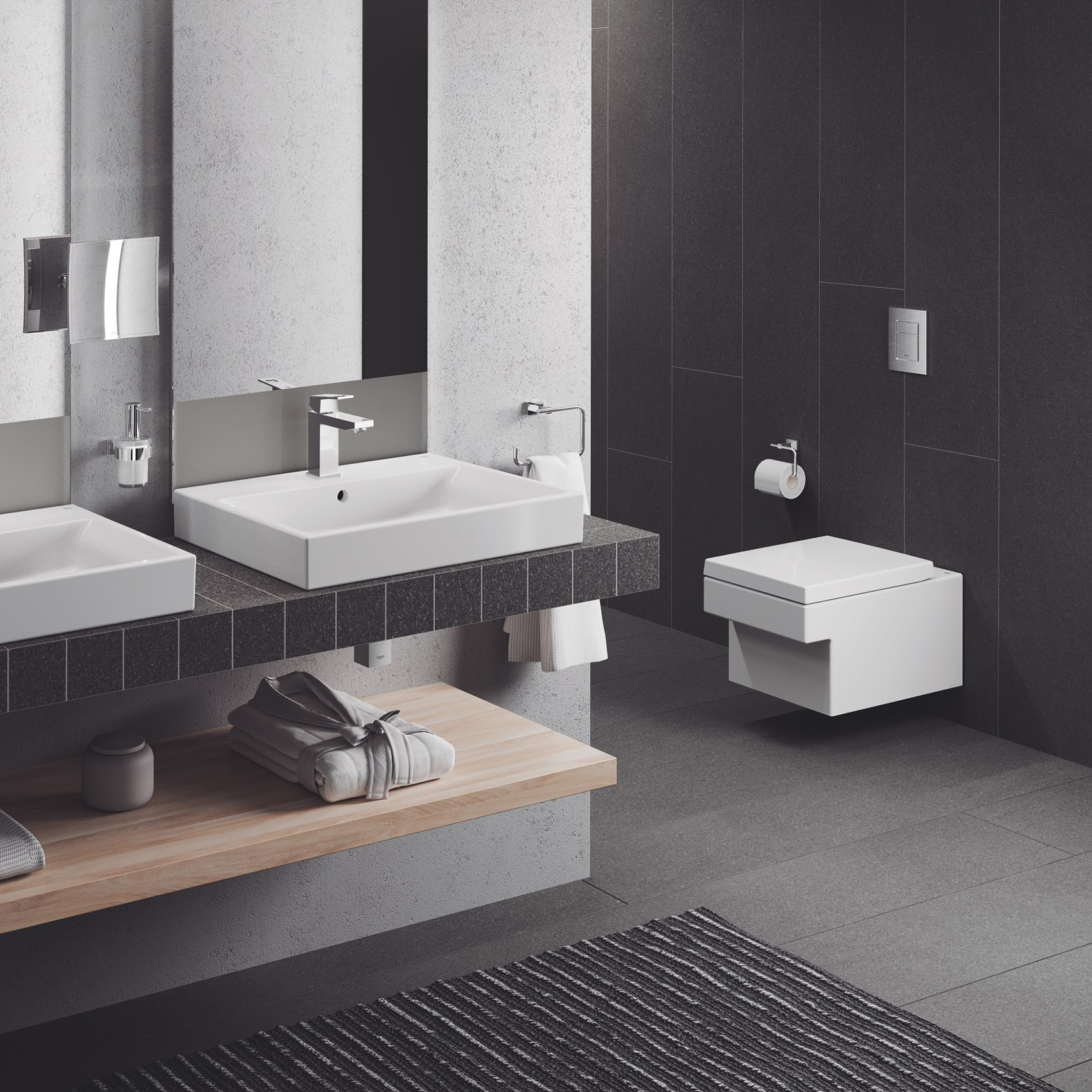 Toalettsits Grohe Cube Ceramic 39488 Mjukstängande Hårdsits