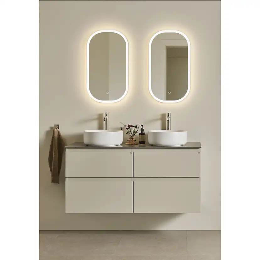 Tvättställsskåp Hafa Go Plus Beige, B: 1200mm
