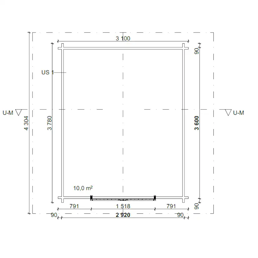 Timmerlada LP Garden Kymppi 10 m²