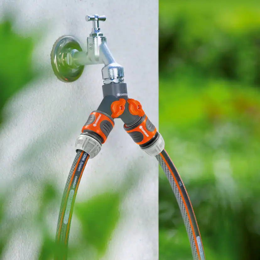 Villapaket Gardena Bevattning Slangvagn & Kran Med Vattenspridare & Sprinklerpistol