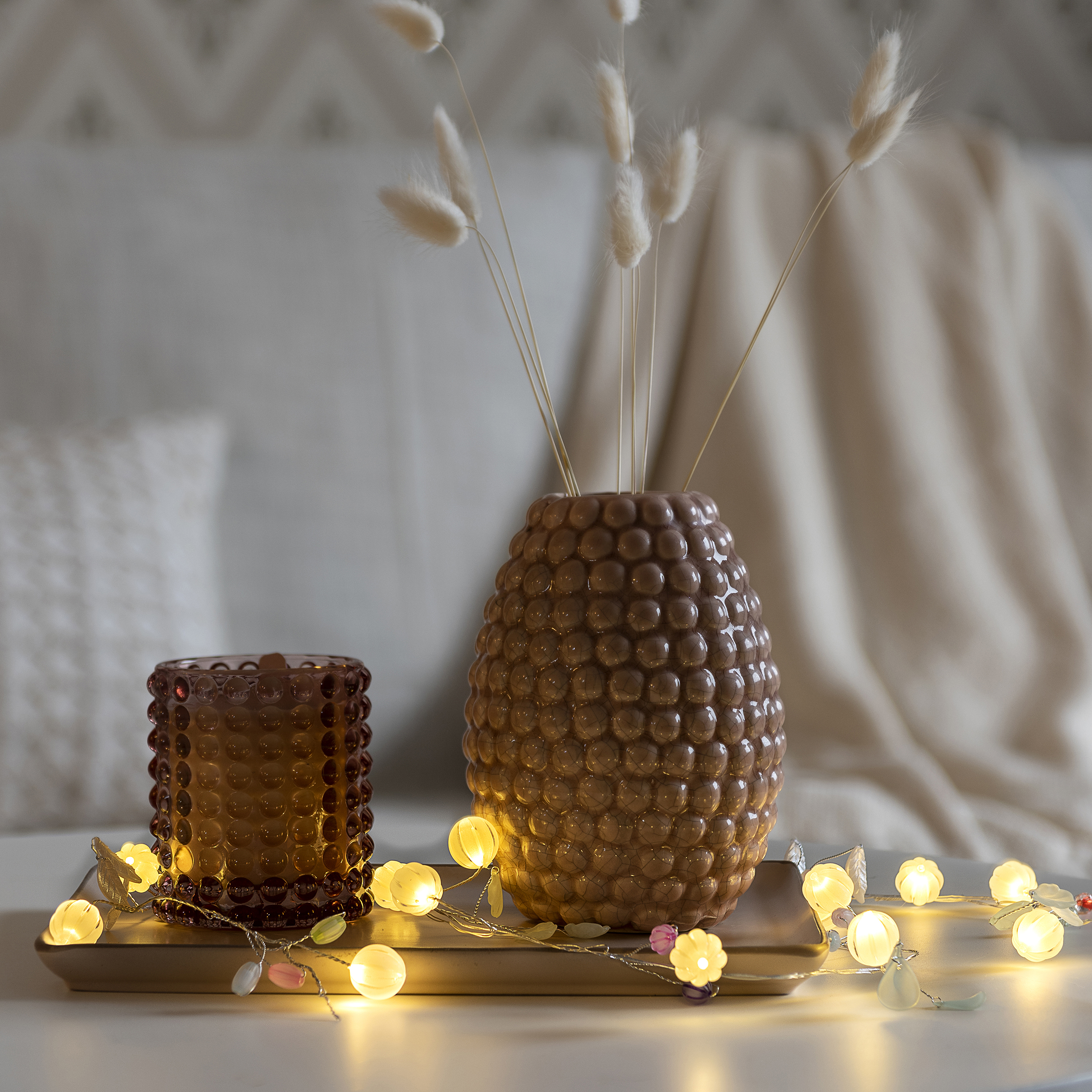 Ljusslinga Gnosjö Konstsmide med Löv och Bär 20L LED