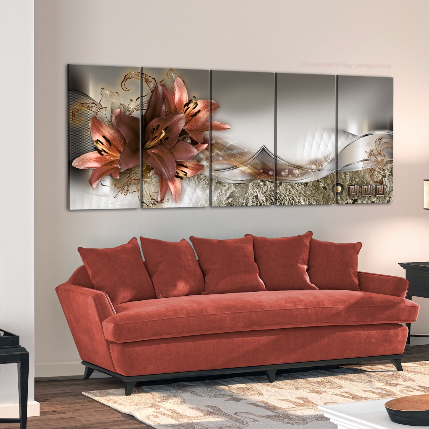 Tavla Arkiio Lilies and Abstraction