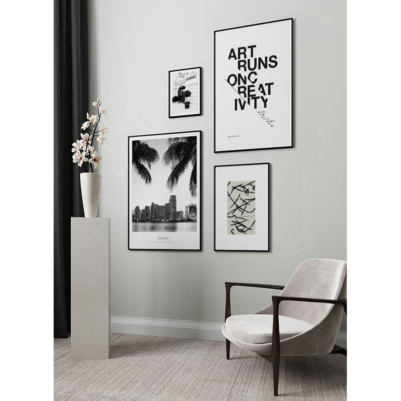Poster Gallerix Art Runs On Creativity