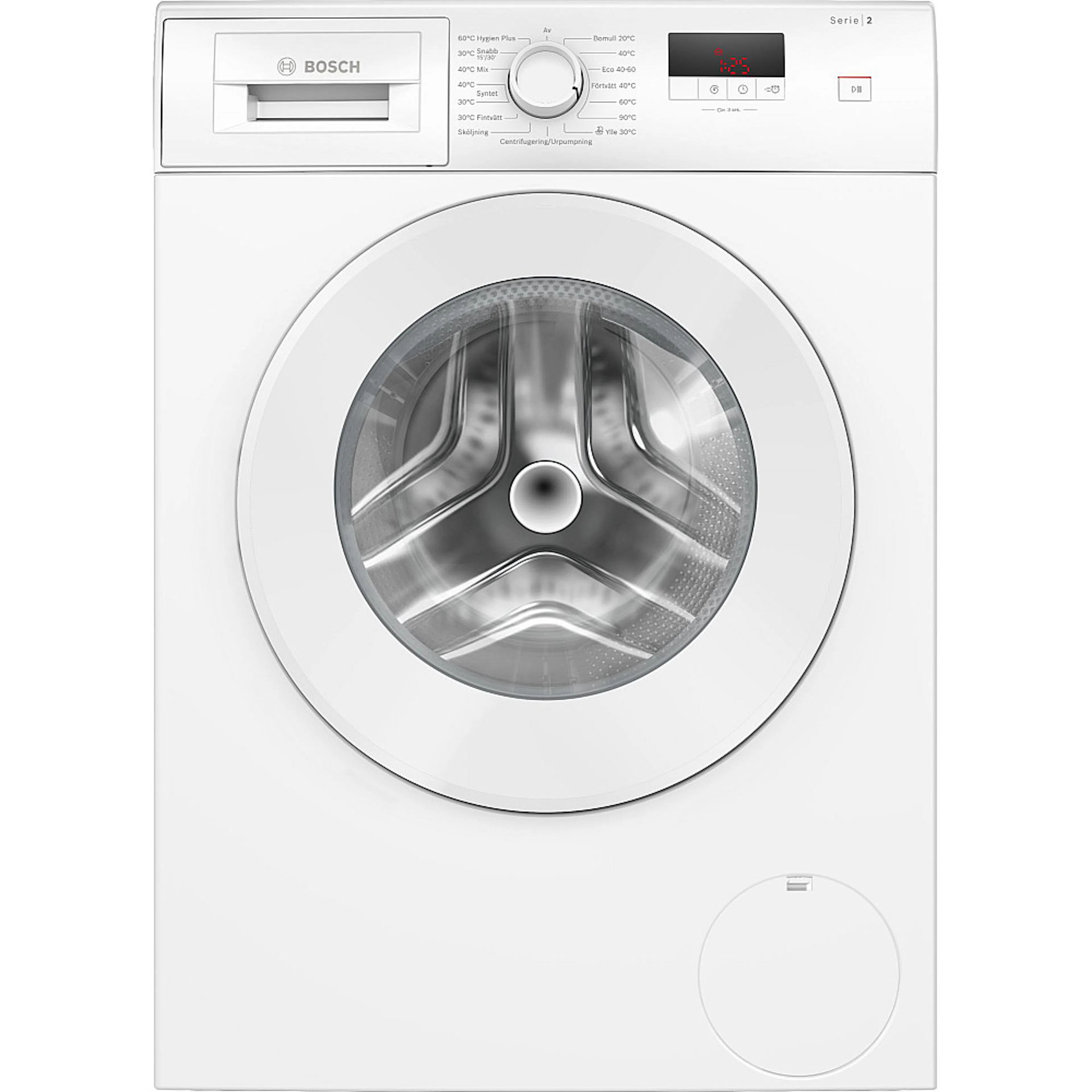 Frontmatad Tvättmaskin Bosch WGE0340LSN Series 2 8 kg