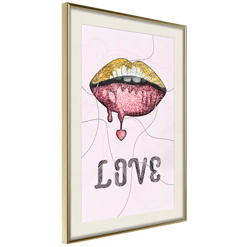 Poster Artgeist Affisch Liquid Lips