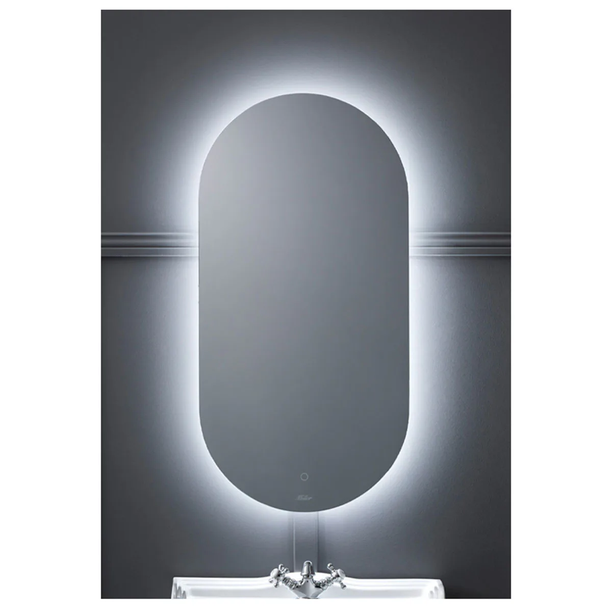 Badrumsspegel Miller Badrum Ambient Touch Oval