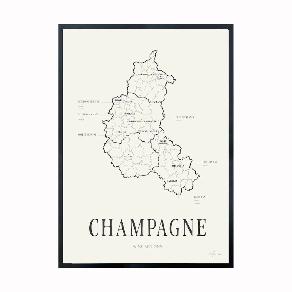 Poster Corkframes Vinkarta Champagne