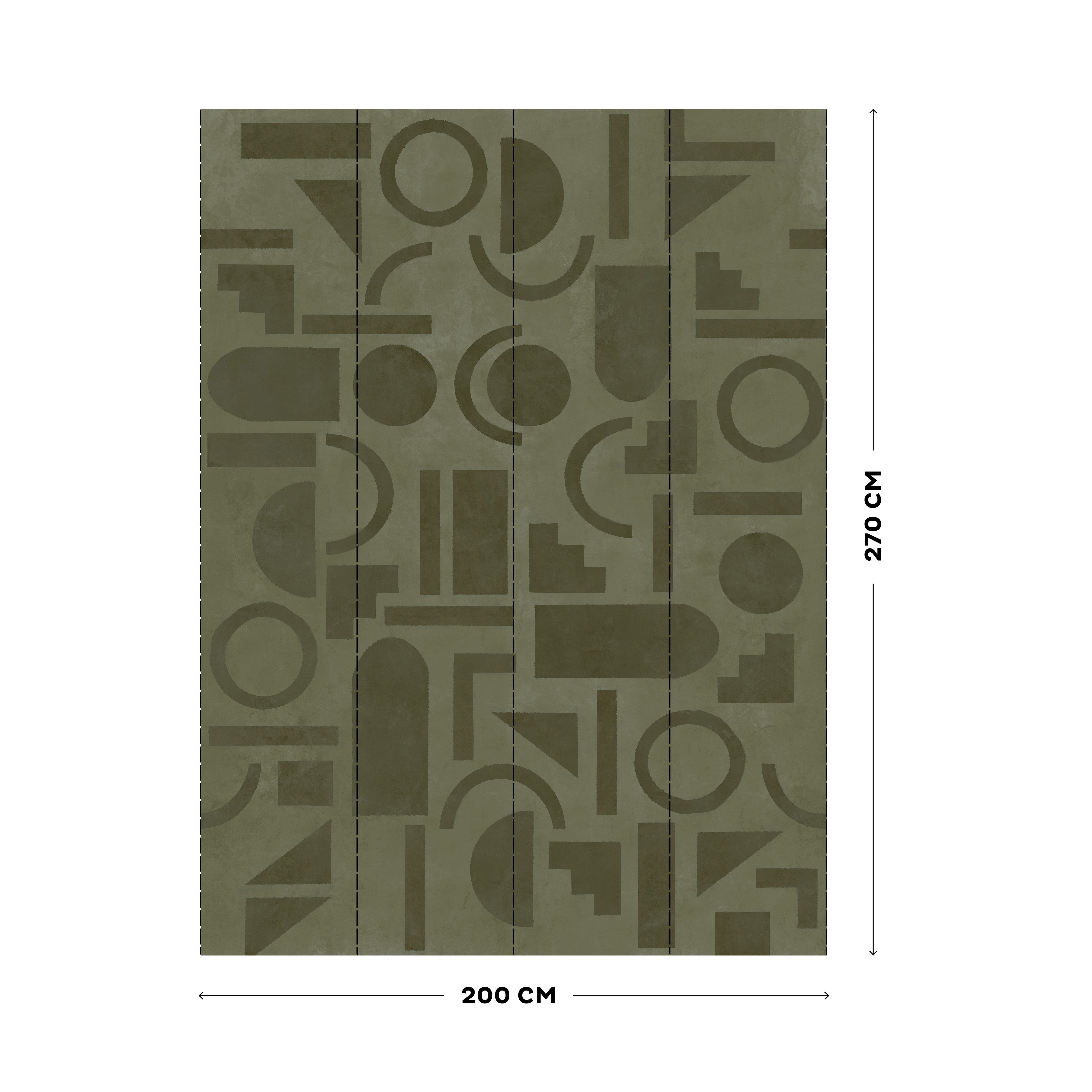 Fototapet LOOKS by Wolfgang Joop Looks Geometrisk Grön 121030