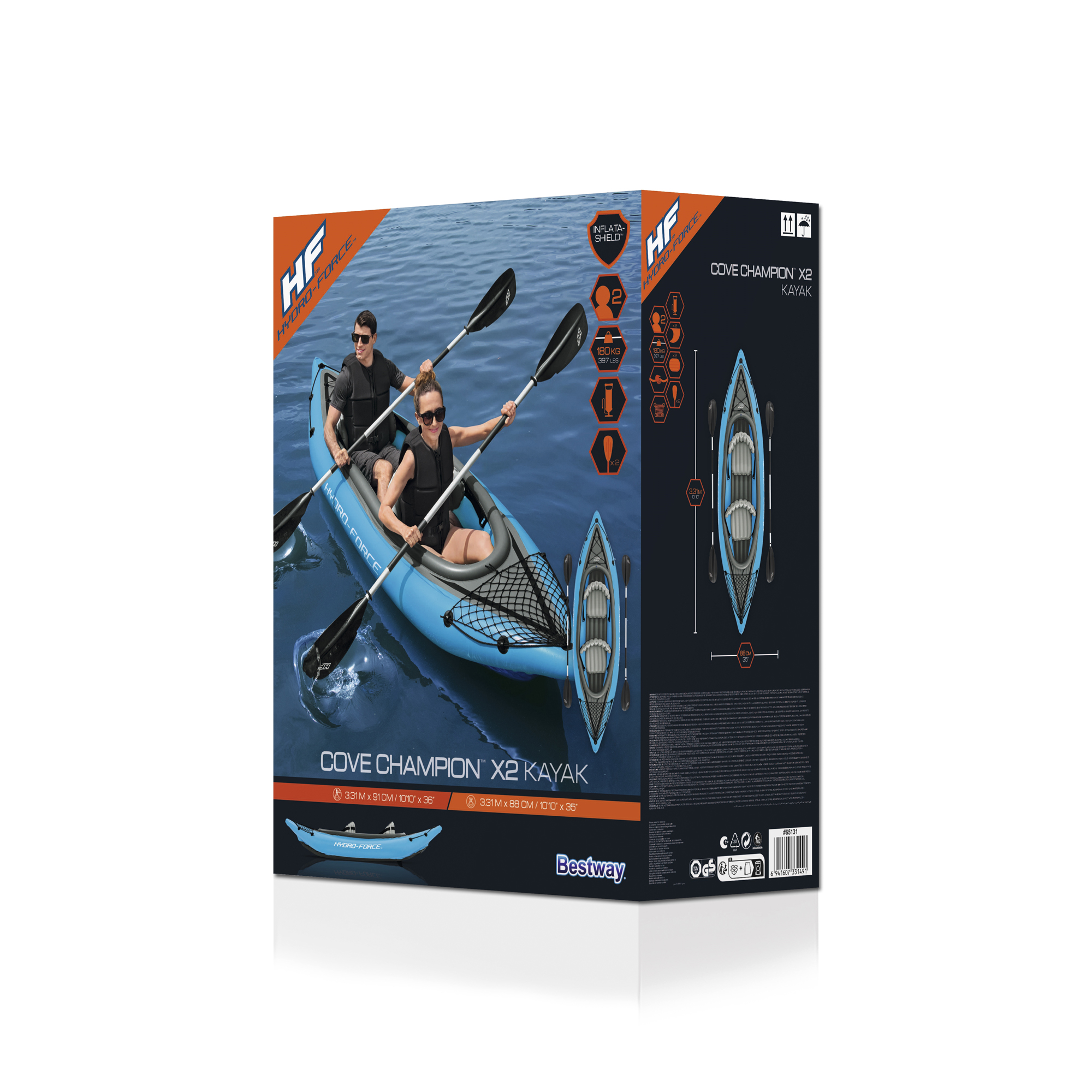 Kajak Bestway Hydro Force Cove Champion X2 331 x 88 cm