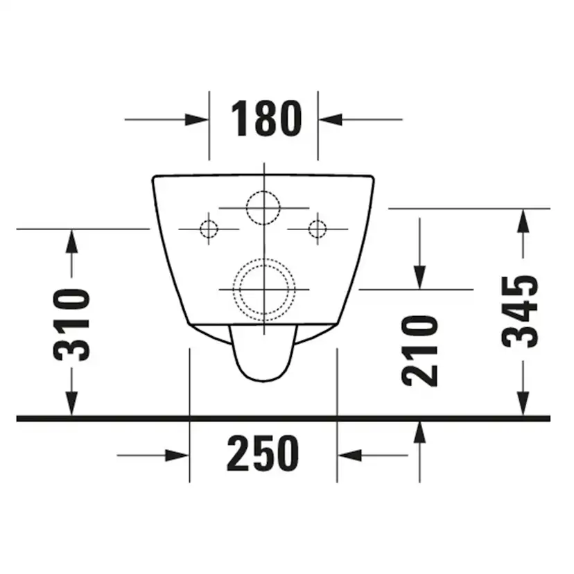 Vägghängd Toalettstol Duravit No.1 Rimless