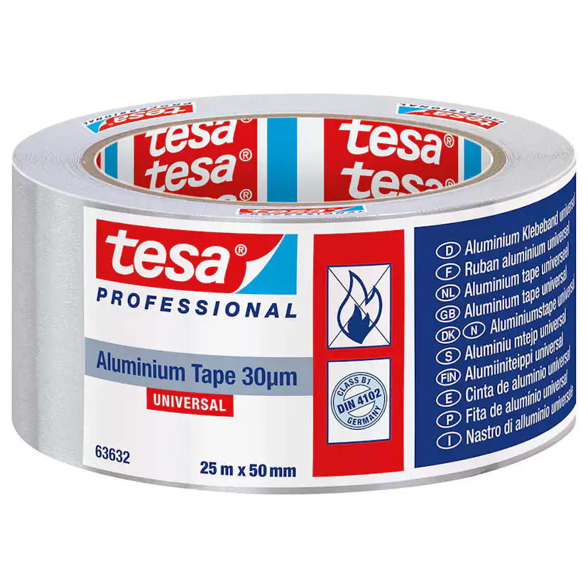 Aluminiumstejp Tesa 63632 25 m x 50 mm