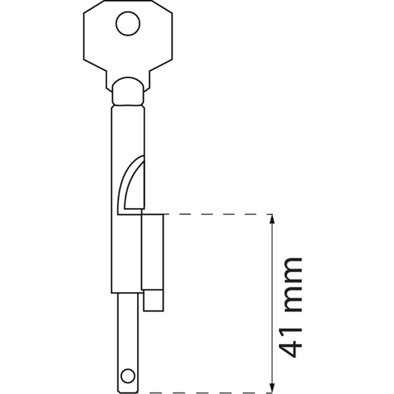Instickslås/Detektivlås Habo KLZ 38
