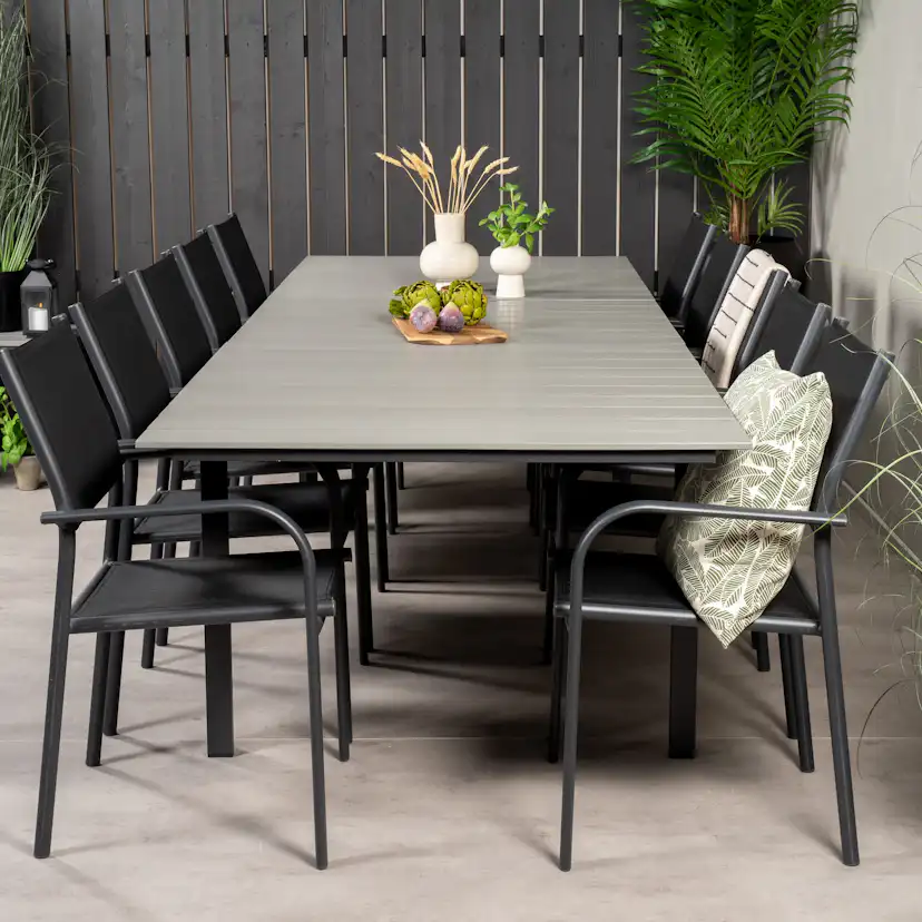 Matgrupp Venture Home Lova 224/324 med 10 Siri Karmstolar