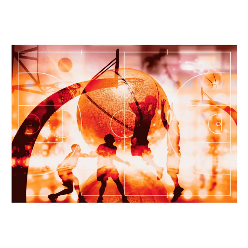 Självhäftande fototapet - My Sport: Basketball 245x175 Storlek: 245x175 cm