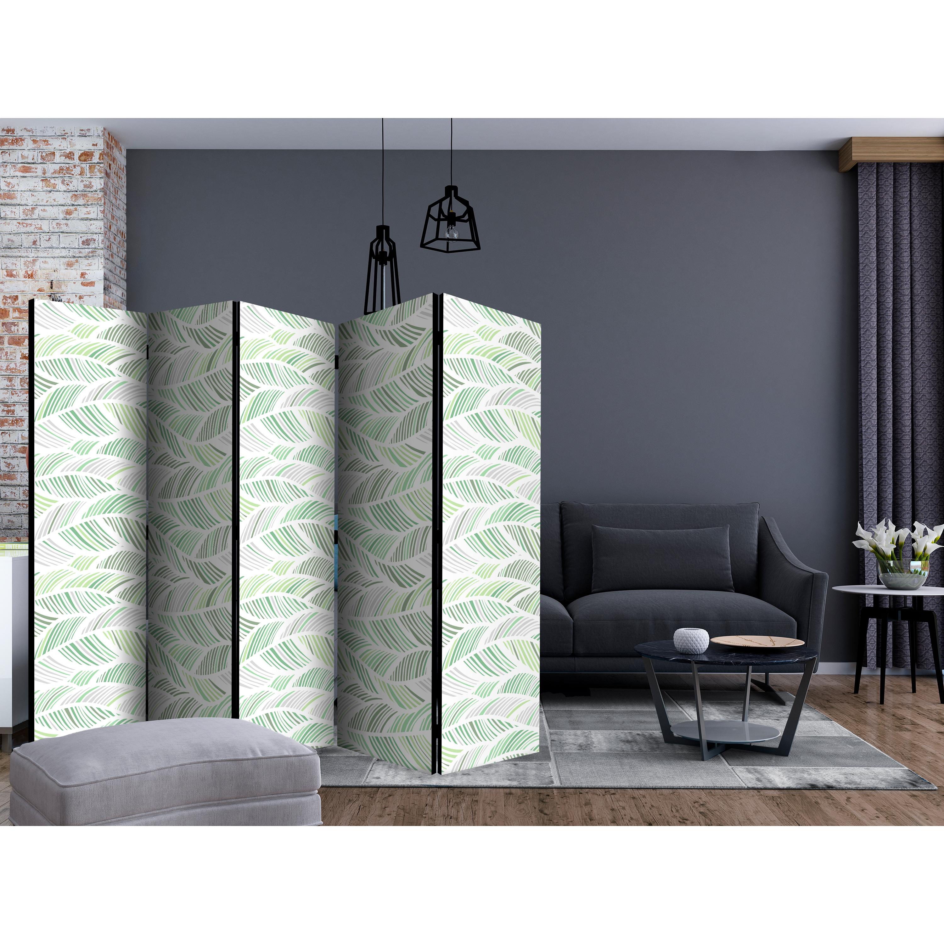 Rumsavdelare Skärmvägg Arkiio Green Waves II 225x172 cm