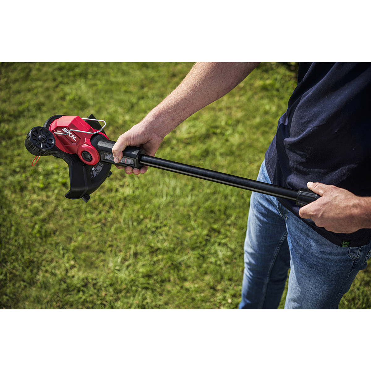 Grästrimmer SKIL 0231 AA Kolborstfri Batteridriven