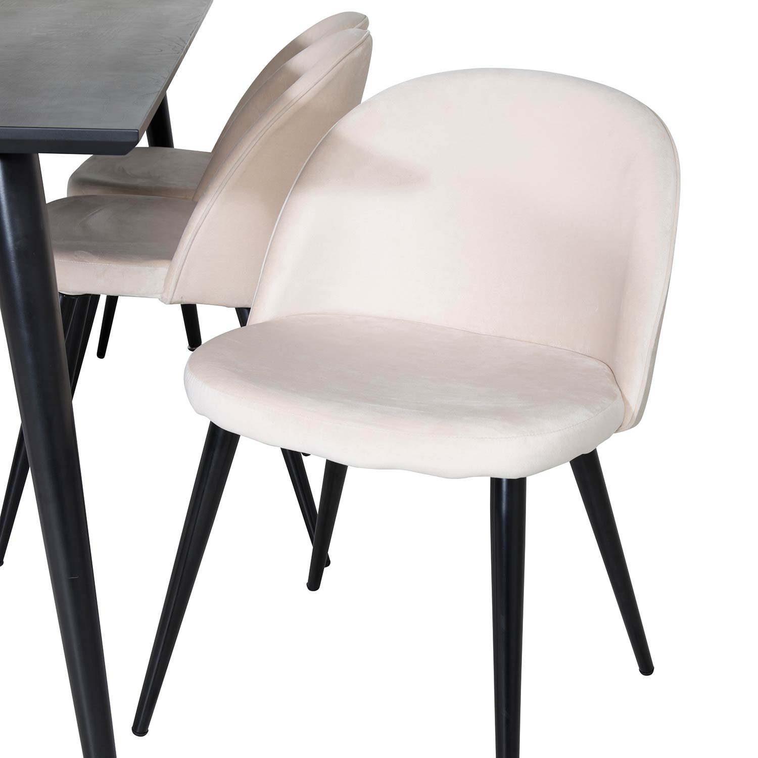 Matgrupp Venture Home Dipp med 6 Velvet Stolar