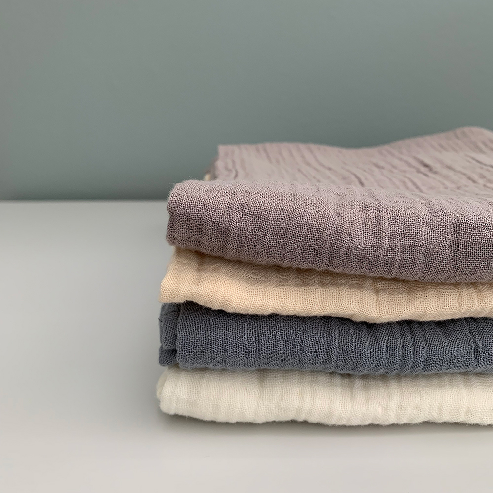 Muslinfilt Rätt Start Tax Eco 4-pack Blue/grey