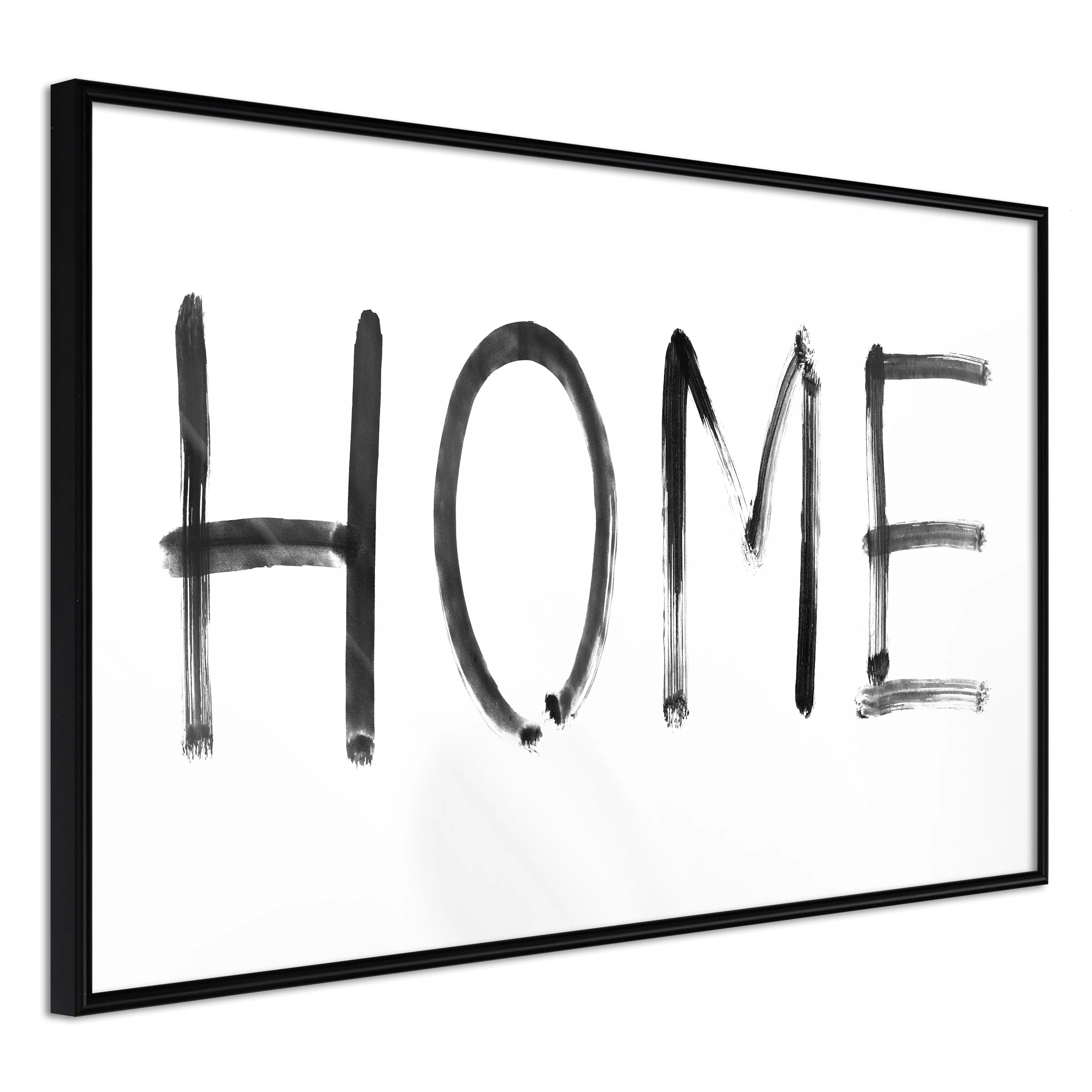 Affisch - Black Home [Poster] 30x20 Svart ram, 30x20 cm