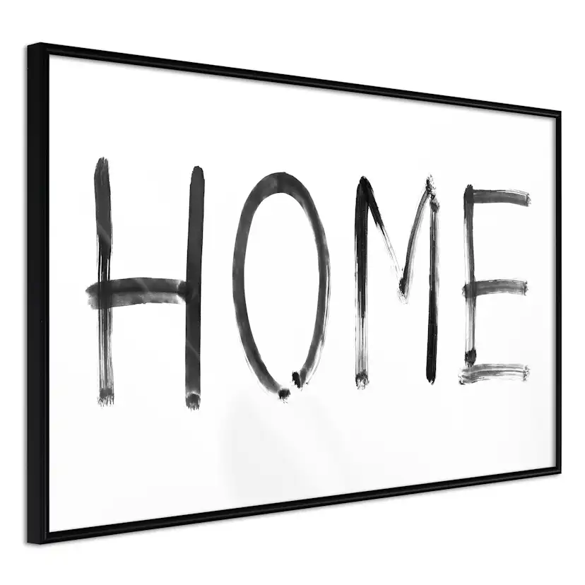 Poster Artgeist Affisch Black Home