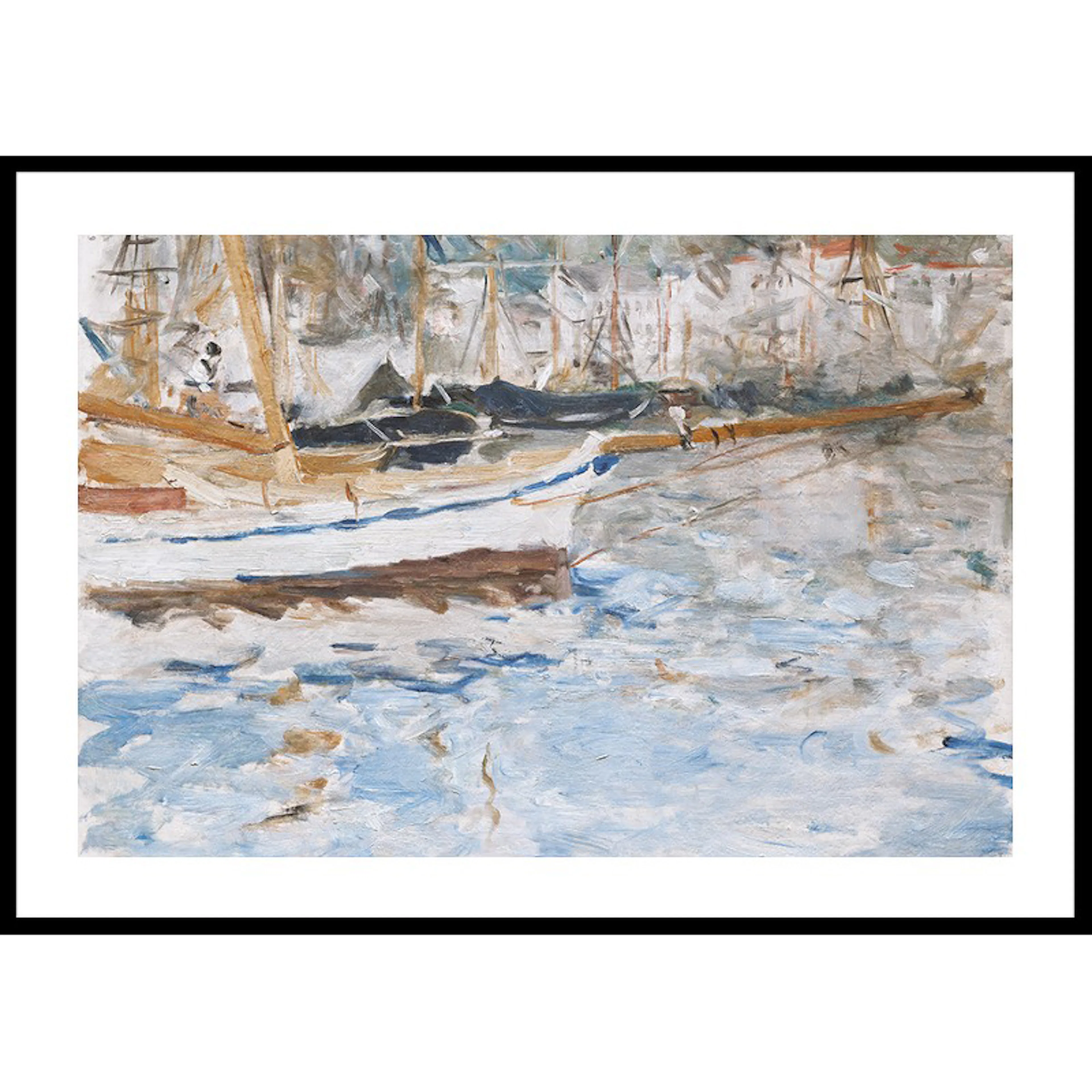 The Port Of Nice By Berthe Morisot 30x40 30x40 cm