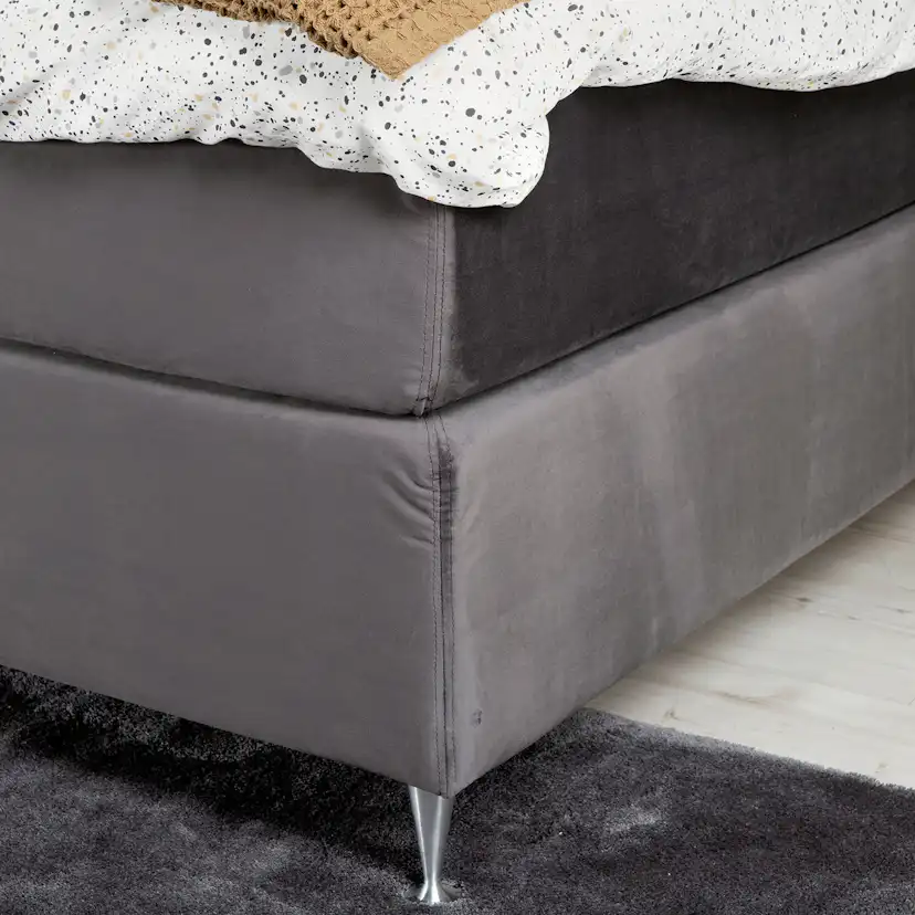 Furudal 160 cm Medium & Fast Mörkgrå Sammet Mörkgrå, 160 cm