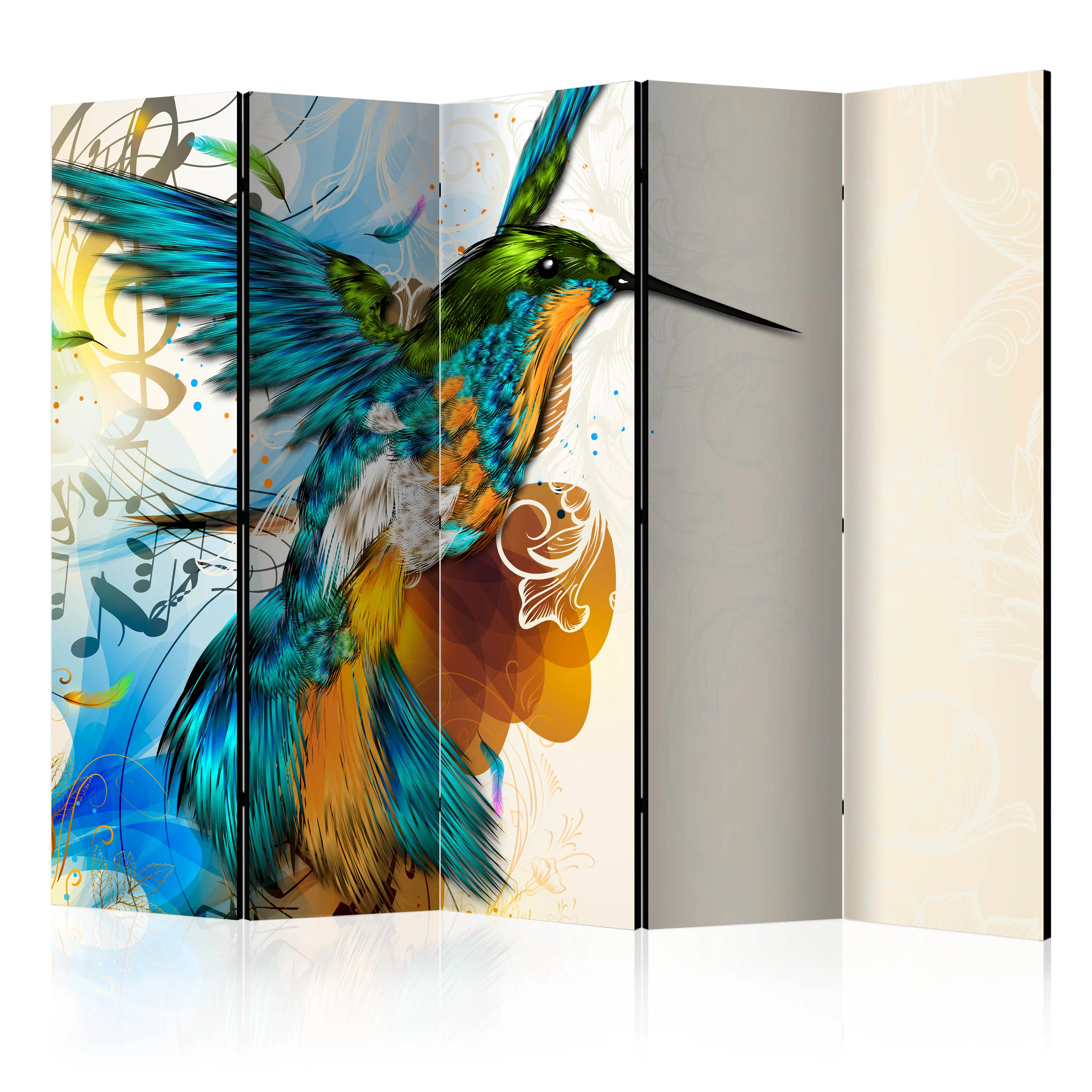 Rumsavdelare Skärmvägg Arkiio Bird's Music II 225x172 cm
