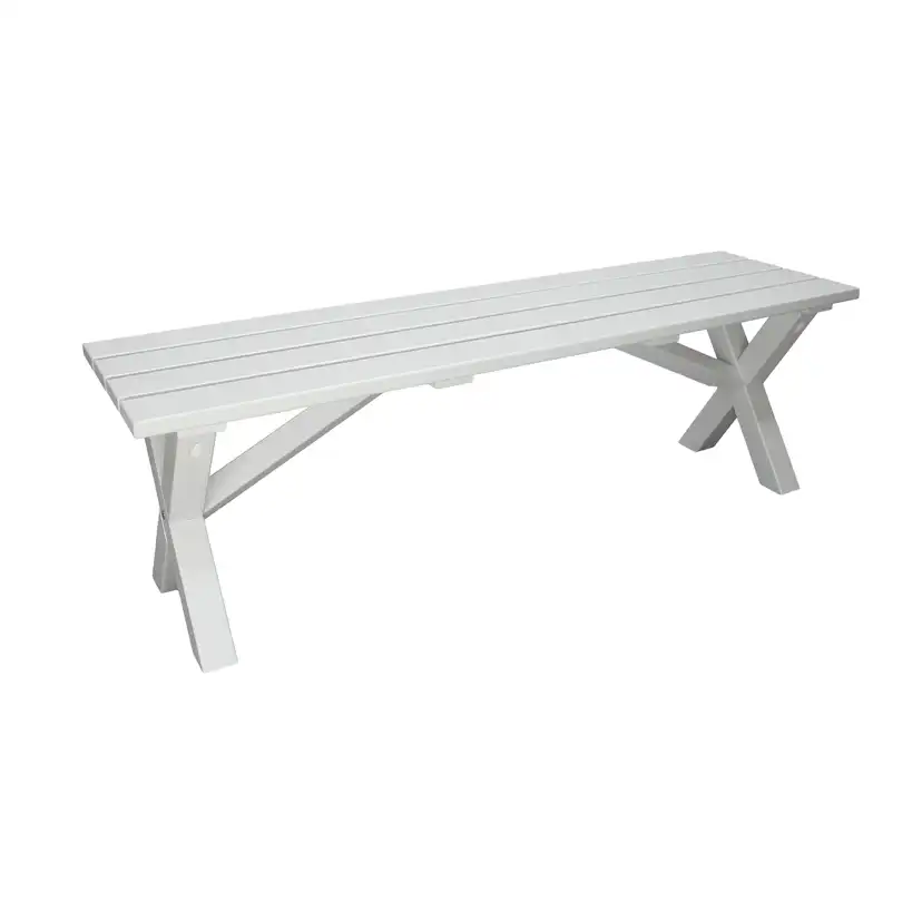 SCOTTSDALE bench 140 Vit, 1400 mm