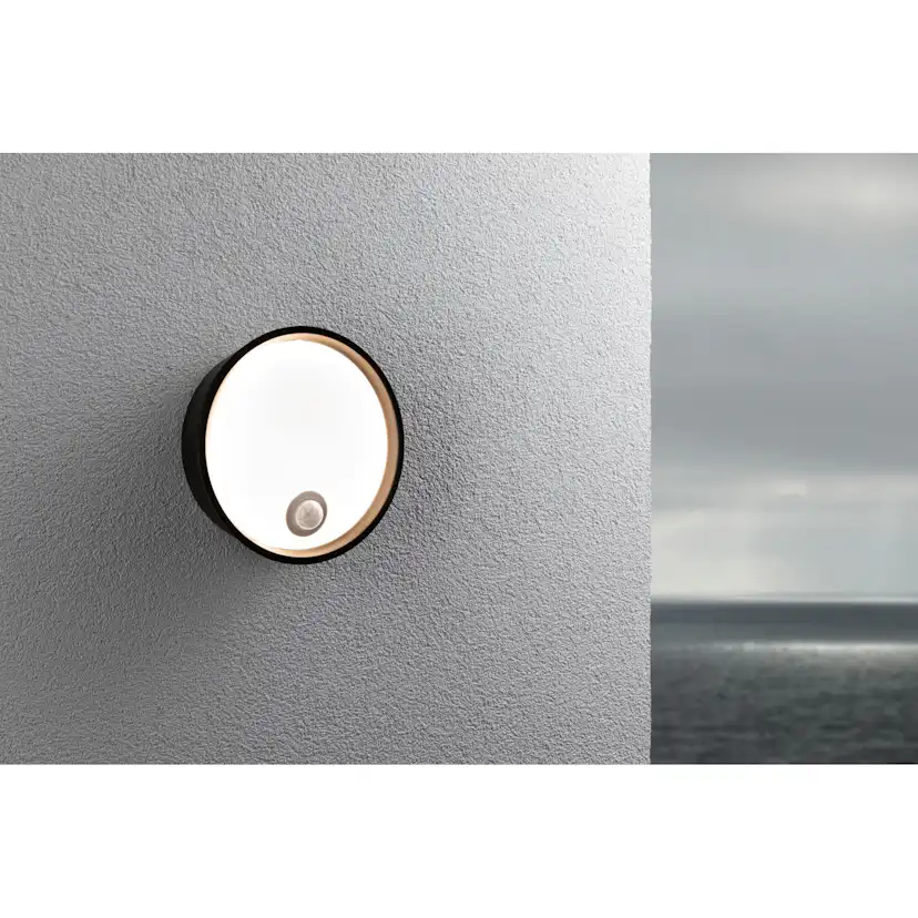 Fasadbelysning LED Paulmann Platomo Seawater Resistant IP44 230V Design: med Skymningsstyrd Rörelsedetektor, Färg: Svart