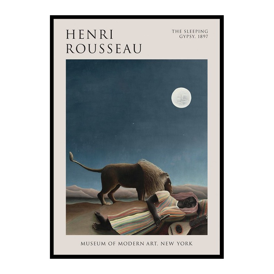 Poster Gallerix The Sleeping Gypsy By Henri Rousseau