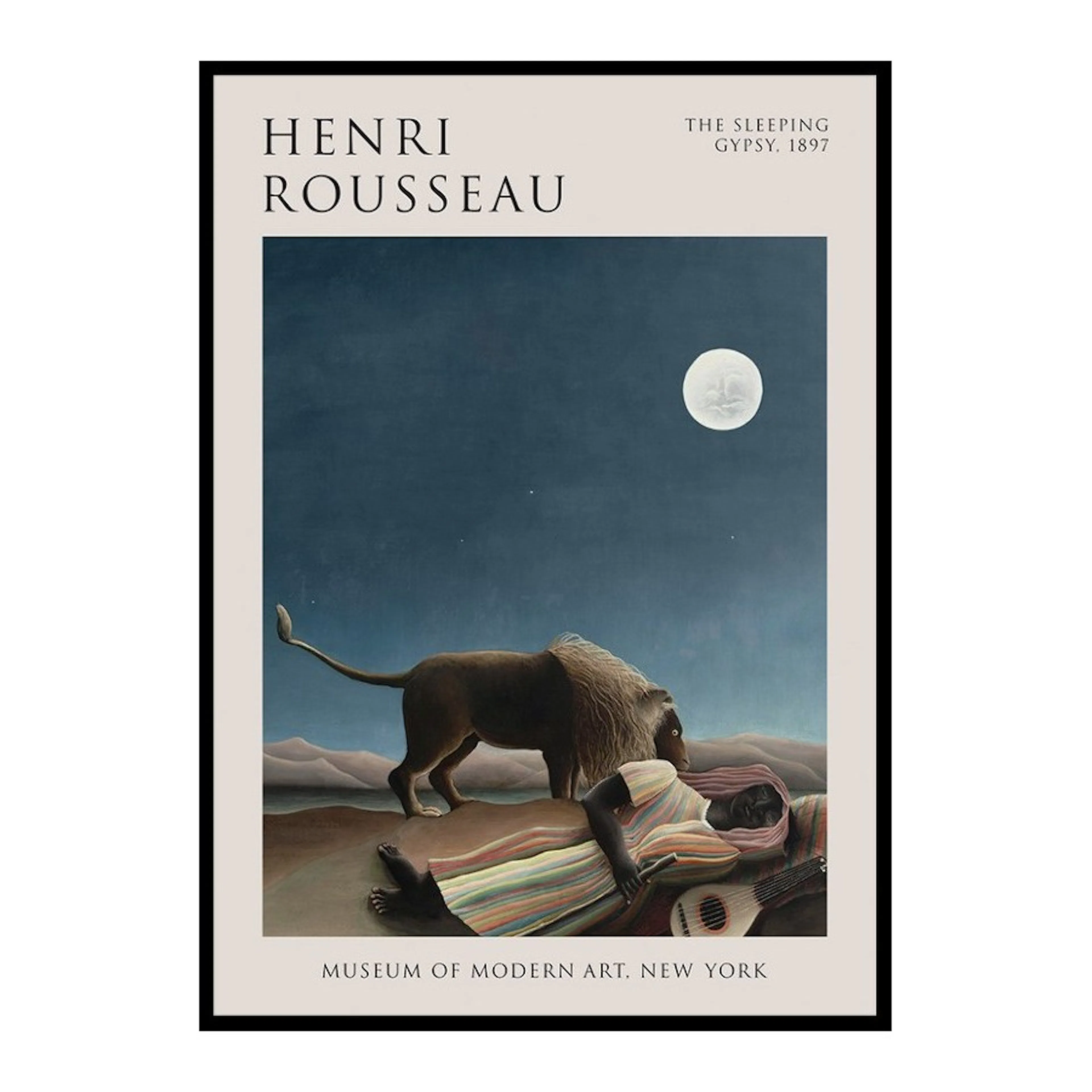 Poster Gallerix The Sleeping Gypsy By Henri Rousseau