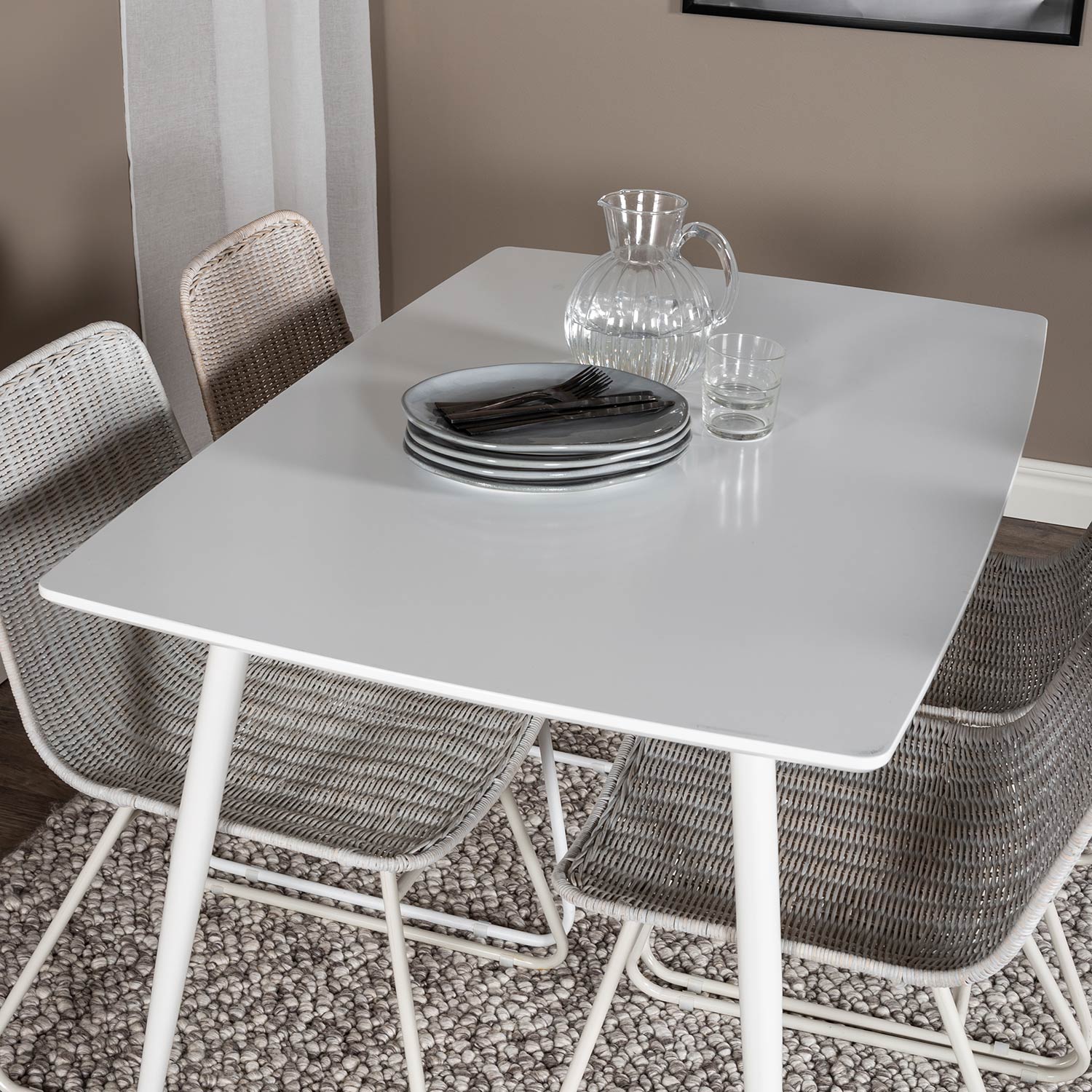 Matgrupp Venture Home Pobbie med 4 Cornelia Stolar Polyestertyg