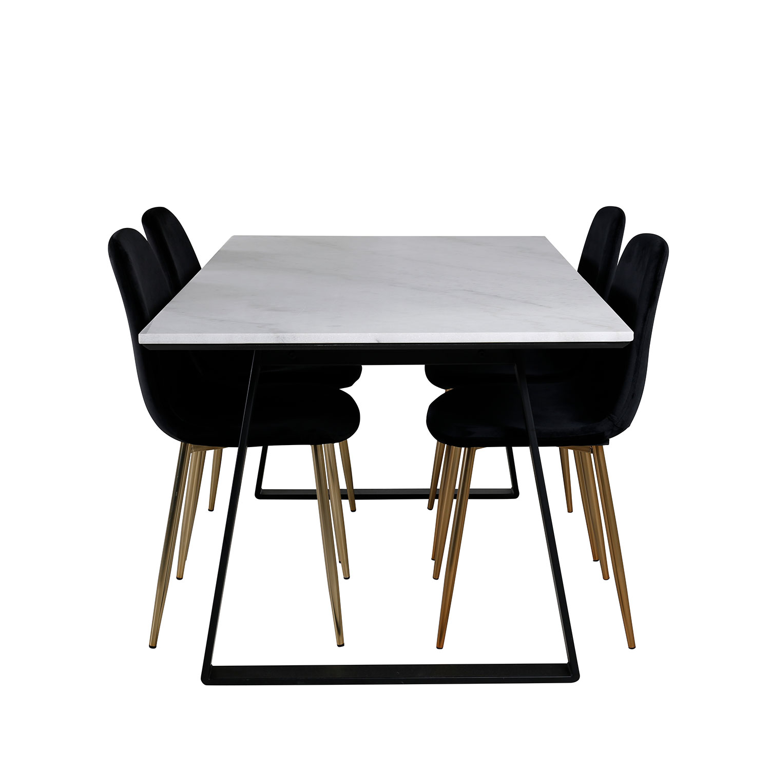 Matgrupp Venture Home Estelle med 4 Polar stolar