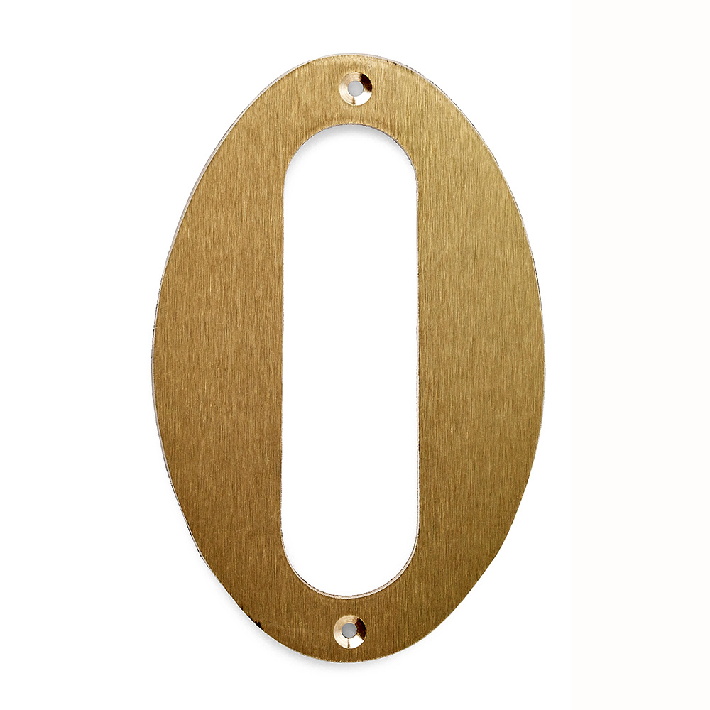 Husnummer Habo 570 Matt Mässing