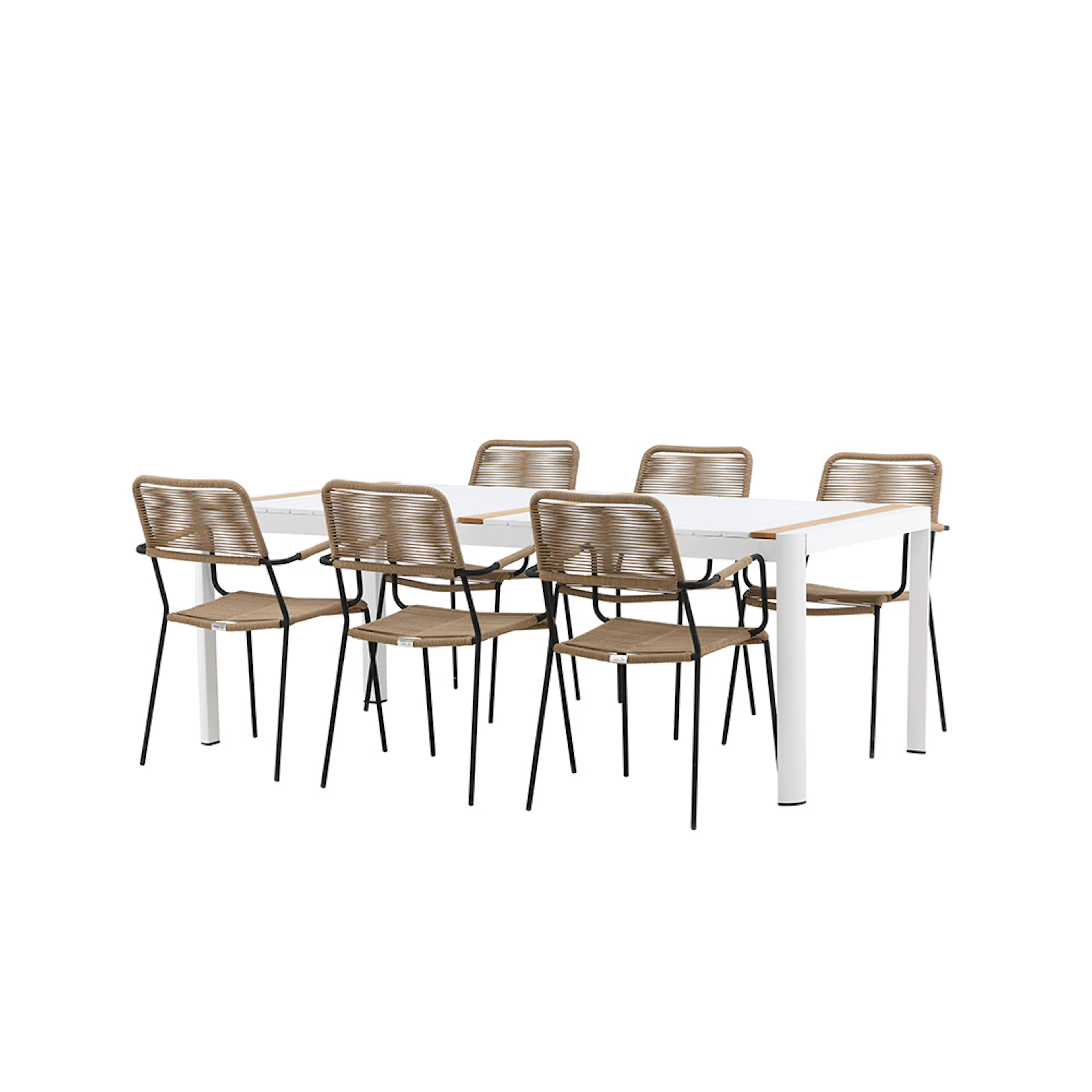 Matgrupp Venture Home Togo med 6 Lindos Stolar