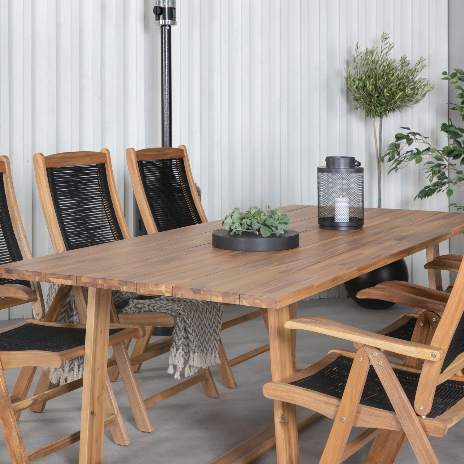 Matgrupp Venture Home Plarra med 6 Peder Matstolar