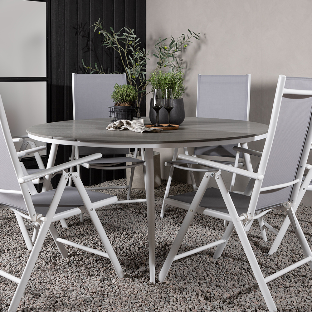 Matgrupp Venture Home Break Ø150 cm med 6 Break Stolar
