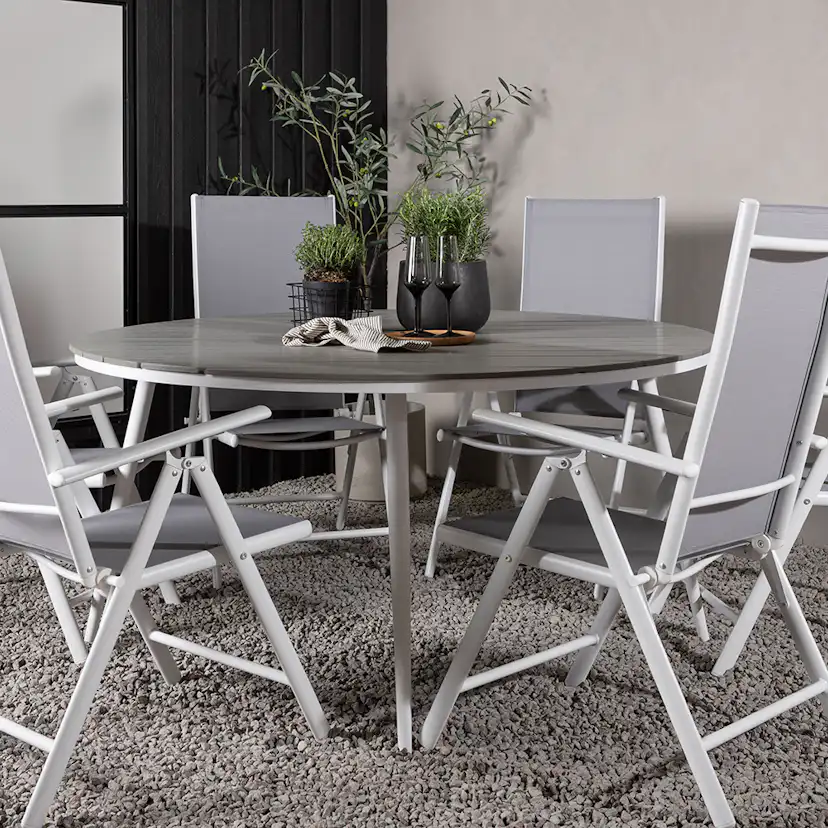 Matgrupp Venture Home Break Ø150 cm med 6 Break Stolar