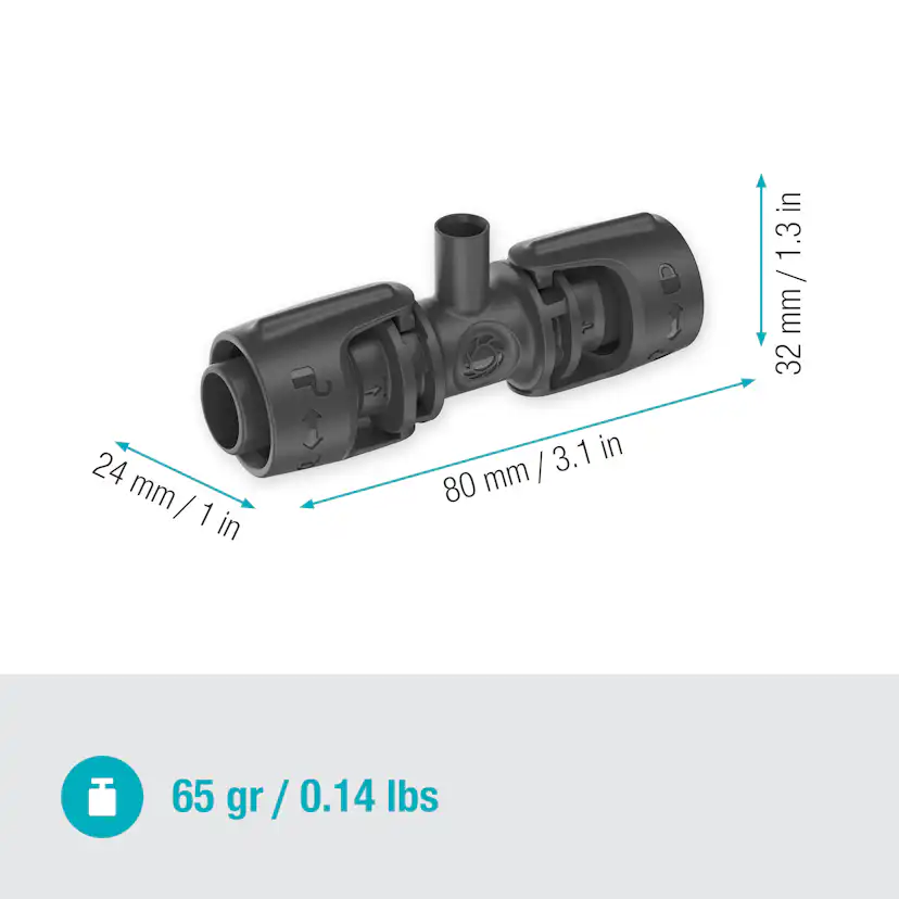 T-koppling Gardena Micro-Drip med Spridarfäste 13 mm (1/2")