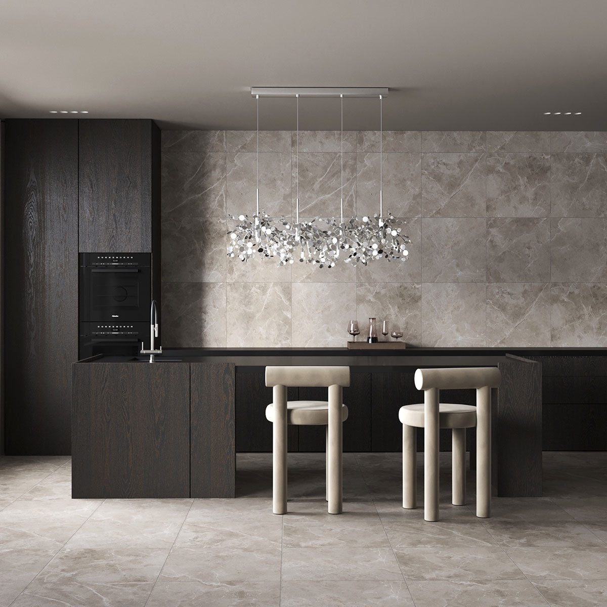 Klinker Pulpis Mid Grey Marmor Matt 60x60