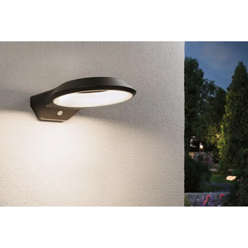 Fasadbelysning LED Paulmann Anela med Skymningsstyrd rörelsedetektor IP44 230V Ljus: Soft White