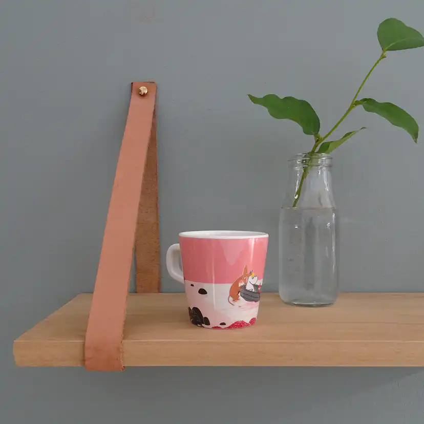 Barnmugg Rätt Start Mumin Med Handtag Skog & Sjö Rosa