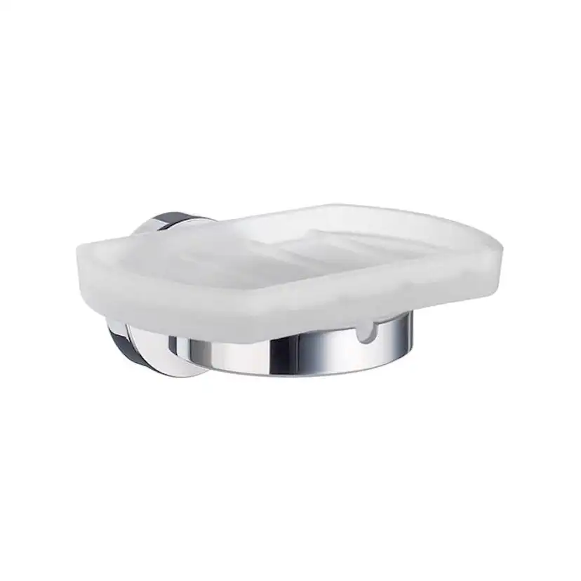 Tvålkopp Smedbo Home HK342 Krom/Frostat Glas