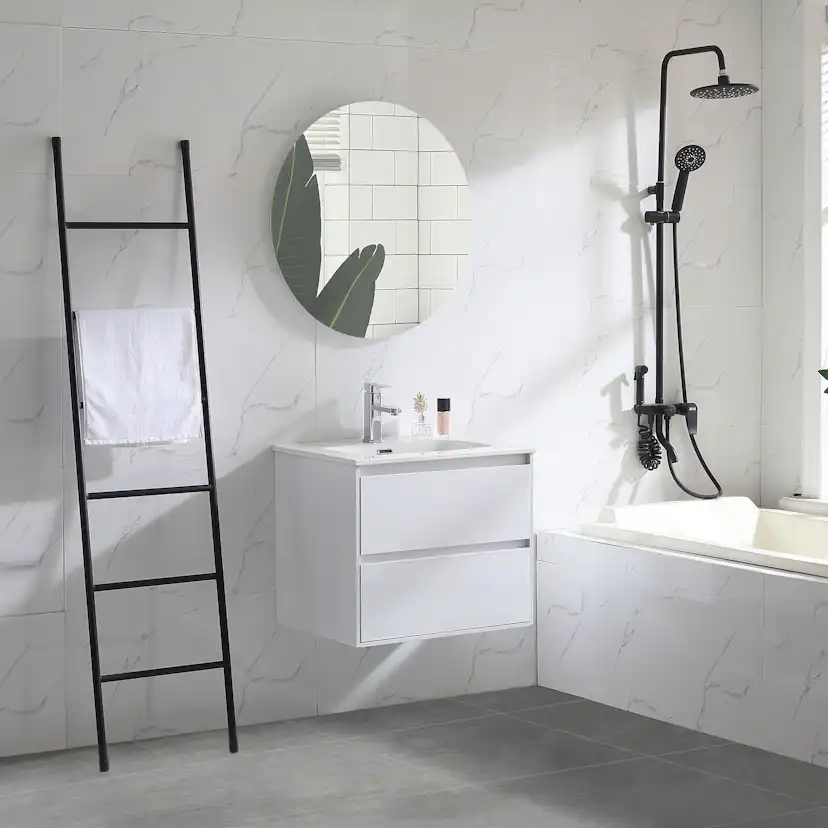 Tvättställsskåp Bathlife Lättsam Vit