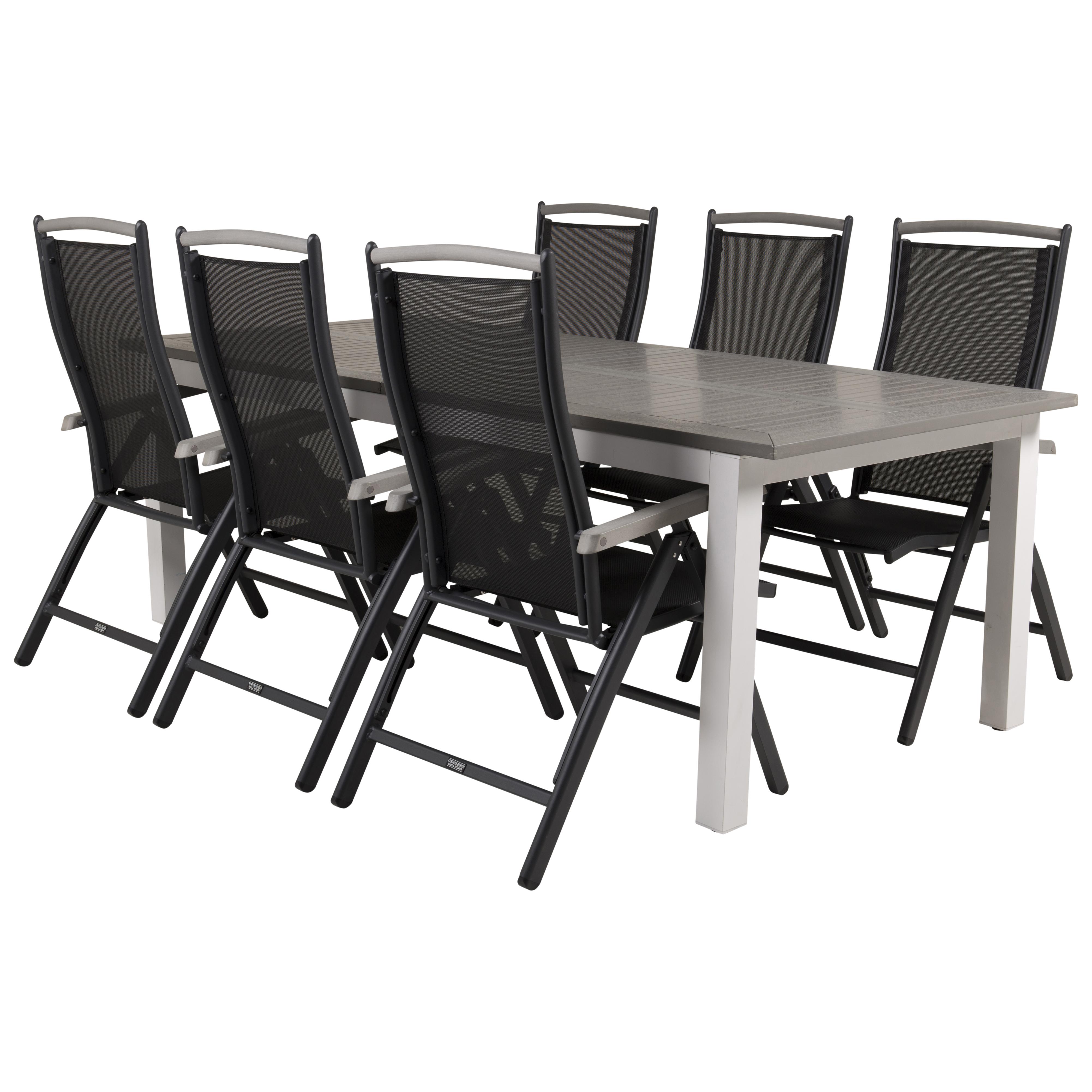 Matgrupp Venture Home Aleyna 224/324 med 6 Stolar