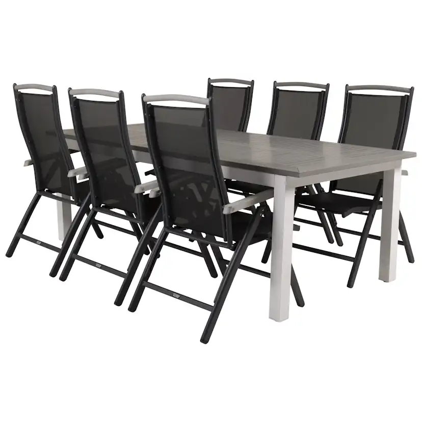 Matgrupp Venture Home Aleyna 224/324 med 6 Stolar
