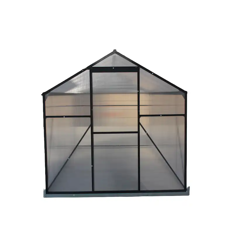 Växthus Mag-Pro 7,1 m² Svart Med Sockel